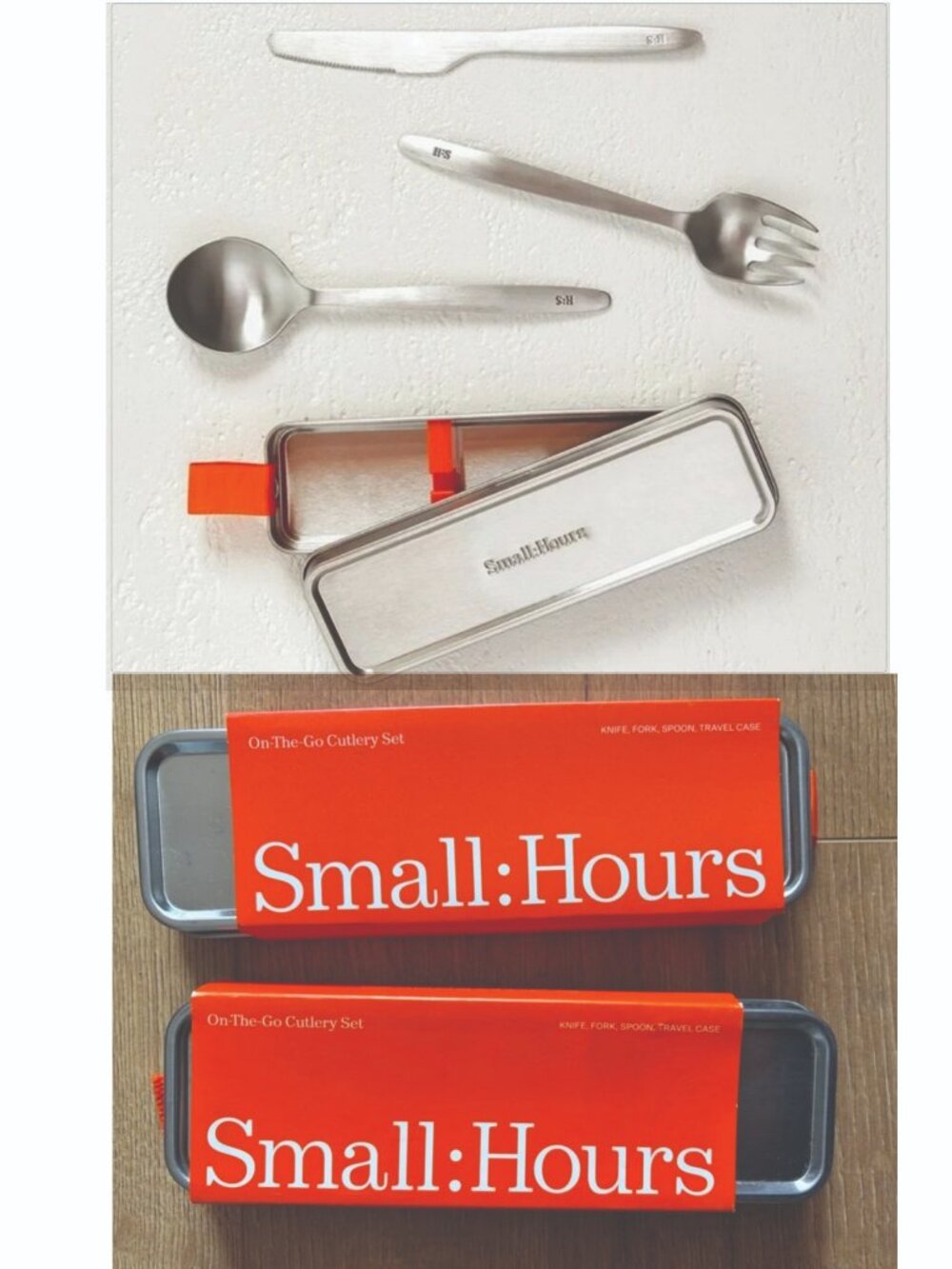 Small:Hours On-The-Go Cutlery Sets. 2 packs